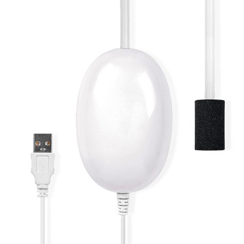 Monland LEO 휴대용 전원 USB 낚시 산소 공기 펌프 자동차 야외 케이스 미니 비상 수족관 탱크 도구, 하얀색