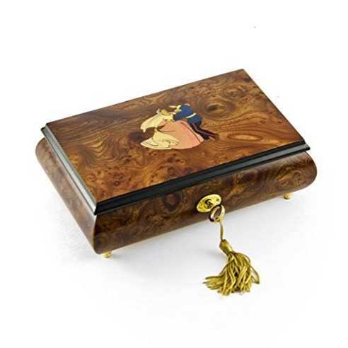 Romantic Fairy Tale Prince and Princess Waltz Musical Jewelry Box - Over 400 Song Choices - Chicago, 1개, 기타