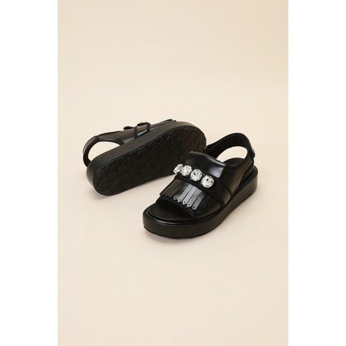 슈콤마보니 샌들/슬리퍼 Jewelry tassel sandal(black) DG2AM24017BLK