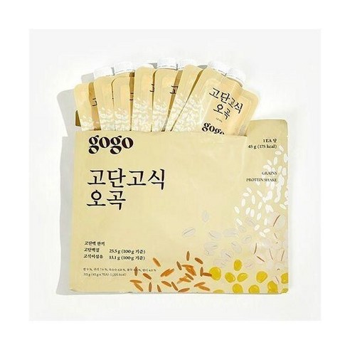 하루를 힘차게 시작하는 곡물의 지혜, 고단고식 단백질 쉐이크 오곡 고단고식