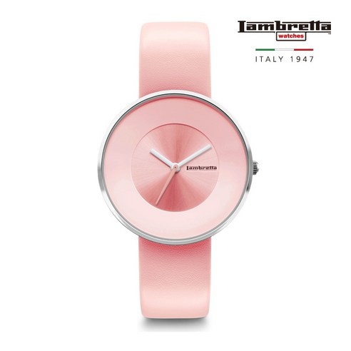[정품] Lambretta Watches 람브레타 Cielo 34 Solid Pink 가죽시계