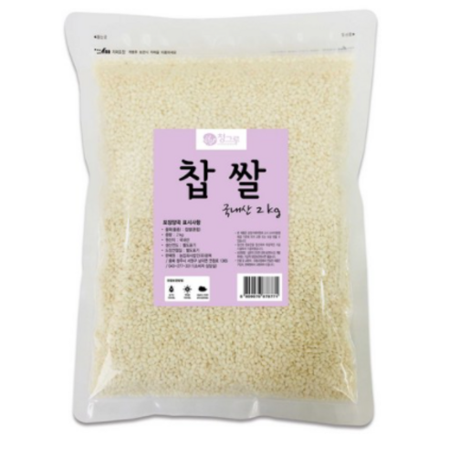 청그루 국내산 찹쌀, 2kg, 4개