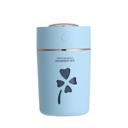DFMEI 아이디어 가습기 차량용 펀칭 칠색 야광등 수분 가습기 usb 충전 테이블 침실 가습기, [특허몰드] 블루, 럭키풀 가습기 USB 없음