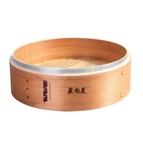 대나무 만두 찜기 보쌈 채소 생선 찜통 찜판, 27 cm (깊은 ..., 1개 - 찜기/찜통 | 쿠팡