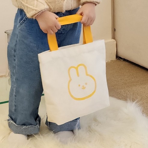 아이들의 마음을 사로잡는 깜찍한 에코백, 컬러 애니멀 캔버스백!