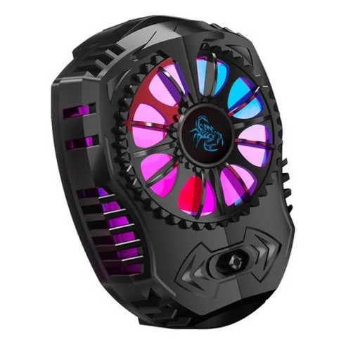 쿨콜드 휴대폰 쿨러 게임용 RGB LED 조명 7 블레이드 선풍기 반도체 냉각 기술 범용 호환, 3)