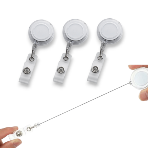 저스트겟 클립형 반투명 간호사 출입카드 명찰 릴 홀더 리뷰 릴홀더