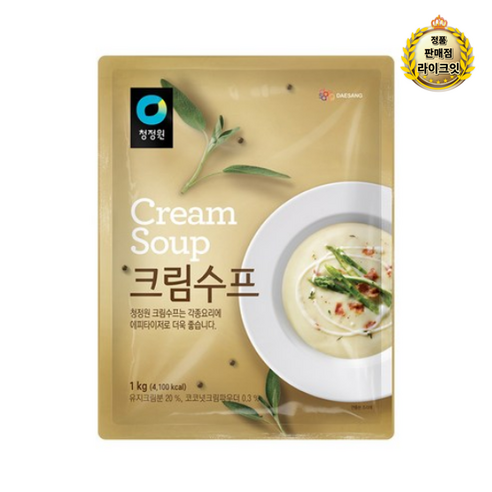 청정원 호밍스 사골 김치찌개, 450g, 3개 Best Top5 12 라이브 청정원 크림 스프, 1kg, 2개