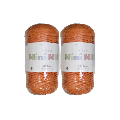 미니밀리실 버블 토트백 150g (총 300g), 2개, 707 오렌지