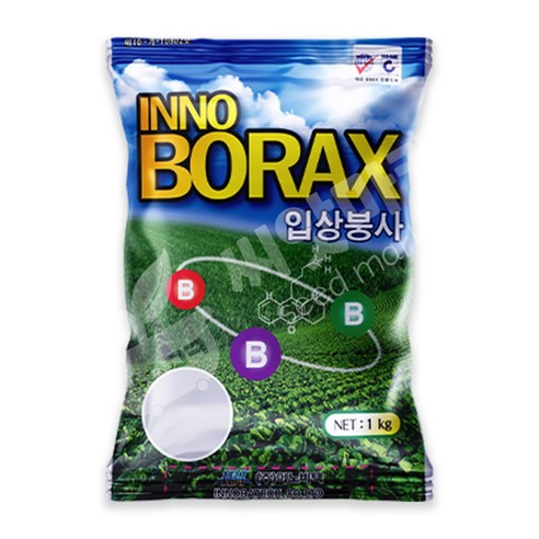 입상붕사비료 1kg 붕소결핍 예방 필수 미량요소 붕사 비료, 단품