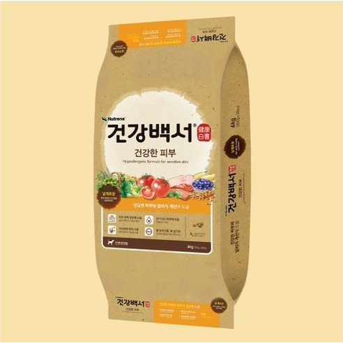 건강백서 강아지 기능성 사료, 피부/피모, 10.2kg, 1개 강아지 사료 건강백서 강아지 기능성 사료, 피부/피모, 10.2kg, 1개 강아지 사료