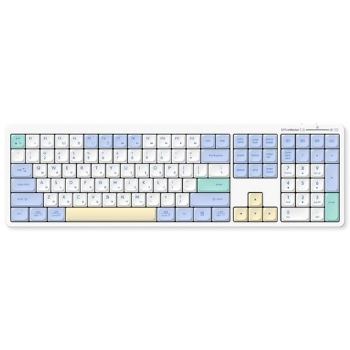 한성컴퓨터 OfficeMaster 3모드 저소음 펜타그래프 유무선 키보드, Meringue, GK698, 제조사축