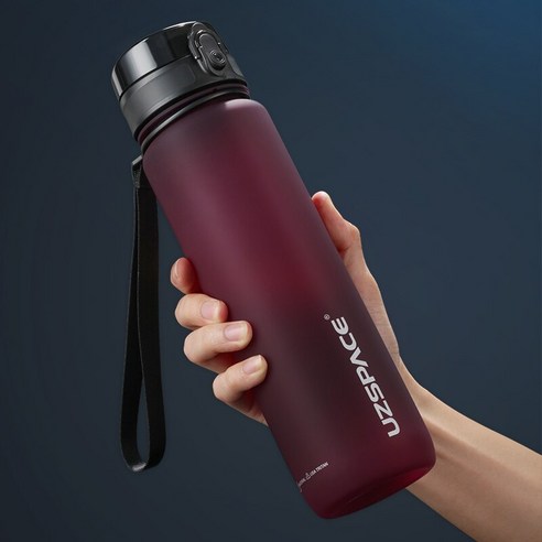 물병 500ML 1000ML BPA 무료 누출 방지 휴대용 음료 병 스포츠 체육관 친환경, 350ml, Purplish Red