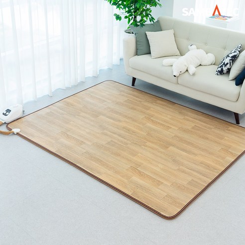 따스함과 안전을 겸비한 삼바텍 마루무늬 온수매트 점보특대형으로 따뜻하고 건강한 겨울을!