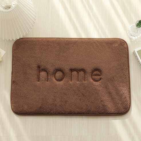 HOME & LIVING 메모리폼 발매트, 40cm*60cm, 브라운, 1개