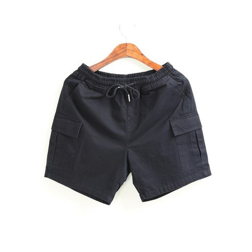 제이에프앤씨 남녀공용 카고 하프 숏 워싱 면반바지