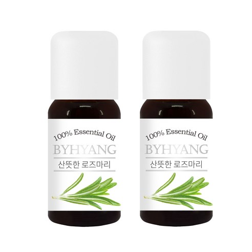 바이향 에센셜 오일 10ml x 2p, 산뜻한 로즈마리, 2개