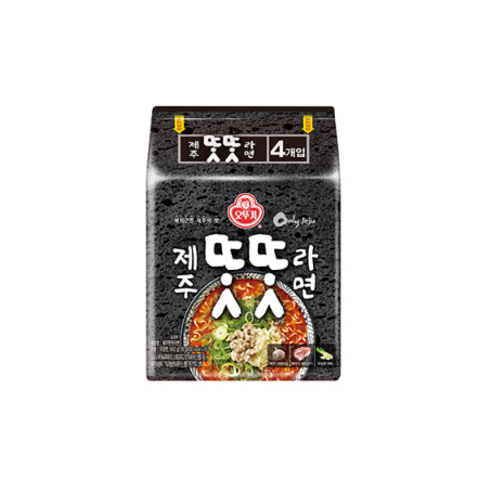 오뚜기 제주 똣똣라면 (135g*4), 4개