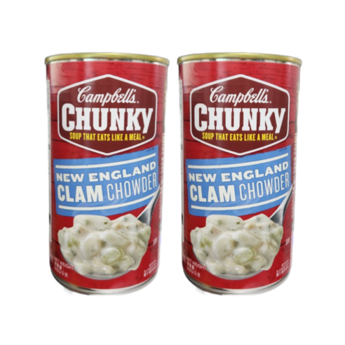 Campbell''s 청키 뉴잉글랜드 클램차우더, 505g, 2개