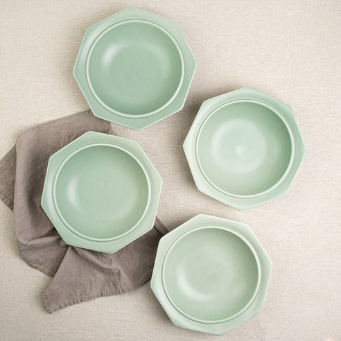 시라쿠스 네이처 팔각볼 24cm 4개세트, 그레이, 4개