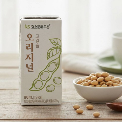 네이처세븐 효소분해 오리지널 고칼슘두유 190ml 16팩
