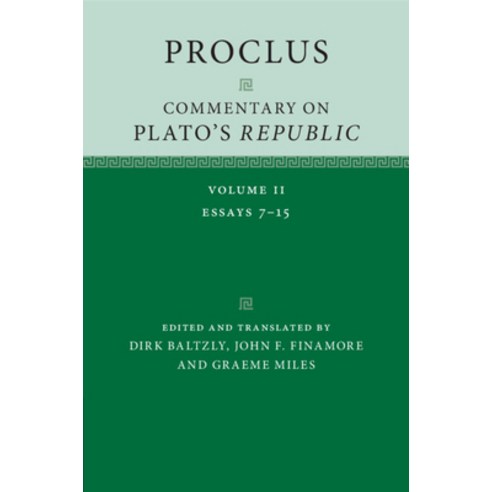 (영문도서) Proclus: Commentary on Plato''s ''Republic'' Paperback, Cambridge University Press, English, 9781316608319