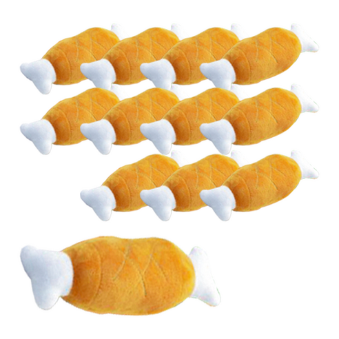 퍼피가드 강아지 삑삑이 바베큐 장난감 12p, 혼합색상, 24개