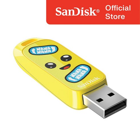 샌디스크 USB 메모리 포트나이트 리미티드 에디션 Peely 캐릭터 유에스비, 1개, 128GB