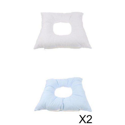 폼 스파 마사지 침대 테이블 페이스 다운 레스트 크래들 쿠션 베개 패드 화이트+폼 스파 마사지 침대 테이블, 설명한대로, 화이트+블루