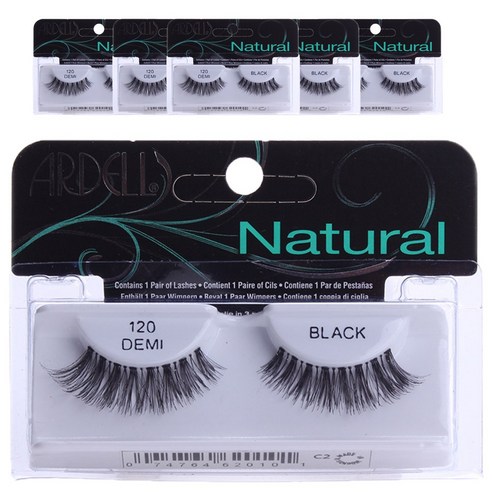 아델 내추럴 래쉬 1쌍, 120 Black, 6개