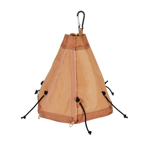 접이식 캠핑 텐트 티슈 박스 가방 냅킨 홀더 레스토랑 장식, 22x20x21cm, 폴리 에스터, 갈색