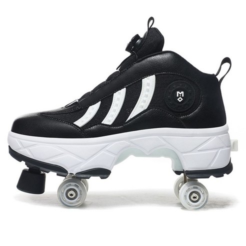 힐리스 운동화 바퀴달린 신발 HEELYS 문워커스 전동 성인 히든 롤러 슈즈 남성, 35, 바퀴4개 브레이크 블랙