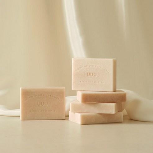 UUU 유유유 유근피 린스바 컨디셔너바 55g, 70g, 2개