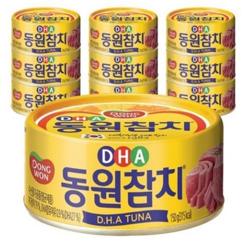 동원 참치 DHA 통조림, 150g, 10개