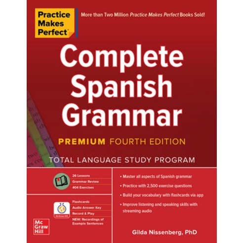 Complete Spanish Grammar Fourth Edition, McGraw-Hill Education, English, 9781260463156