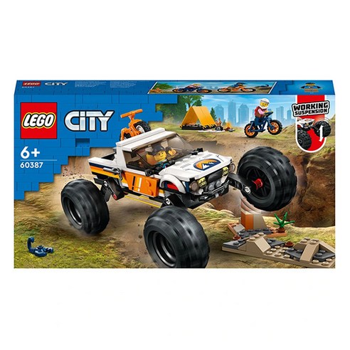 LEGO 60387 - 4x4 오프로더 모험 / 레고 정품 시티, 혼합색상