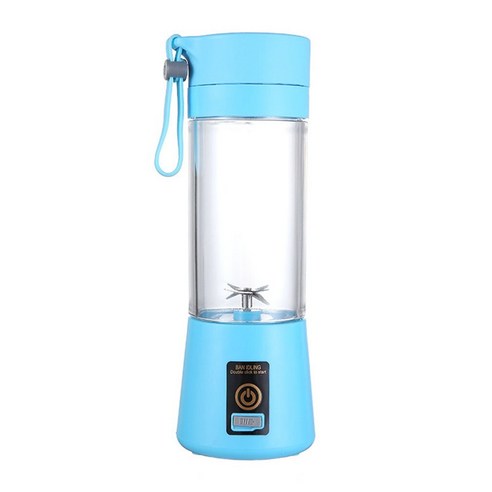 [XIG] 휴대용 크기 USB 전기 과일 Juicer 핸드 헬드 스무디 메이커 블렌더 교반 충전식 미니 휴대용 주스 컵 물, 파란_GERMANY