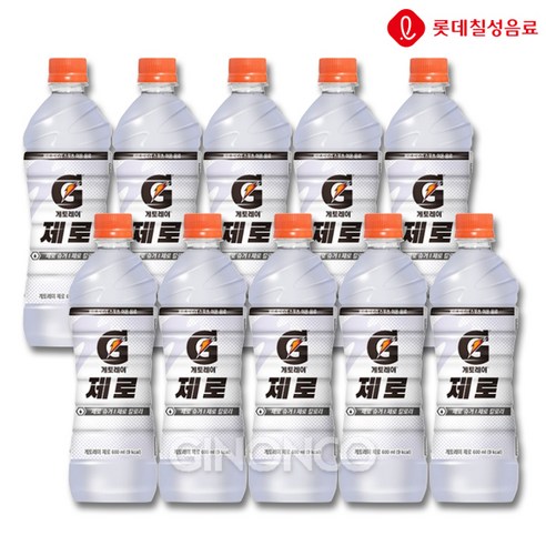 롯데칠성 게토레이 제로 600ml, 600ml, 10개