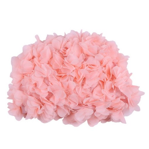 롱헤어수모 디자인 꽃 수영모, 여성을 위한 완벽한 수영모