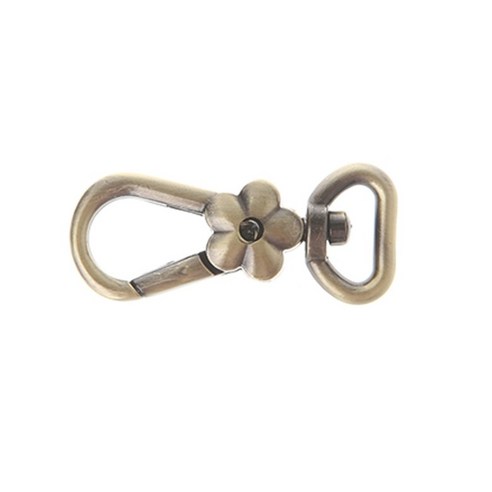 꽃 랍스터 clasps 회전식 트리거 클립 스냅 후크 가방 열쇠 고리 키 체인, BZ