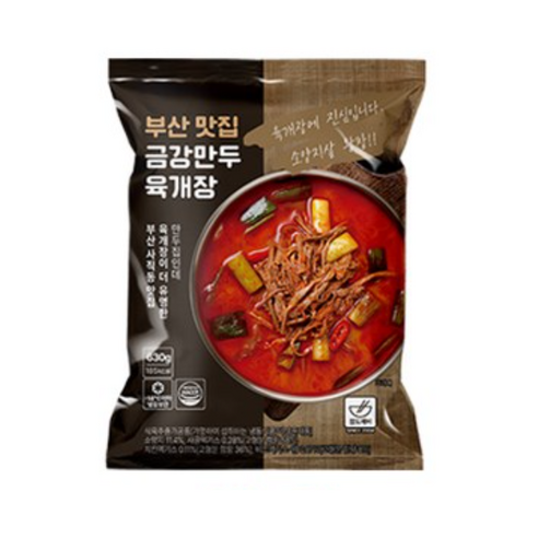 금강만두 육개장, 650g, 5개