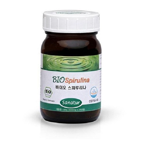 100%원말 독일 바이오 스피루리나 2병 (400mg * 250정) 콜레스테롤 개선 피부건강, 100g, 2개