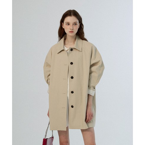 アウターその他 SOMEWHERE BUTTER. Margaret Half Trench Coat Beige S4FCT01BEF SOMEWHERE BUTTER]Margaret Half トレンチコート☆新作・24AW☆
