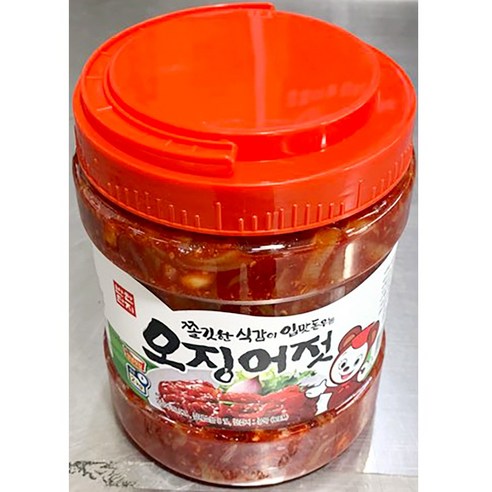 오징어젓갈 가정식반찬거리 식자재유통 반찬단지 2kg X 4개, 2kg, 4개