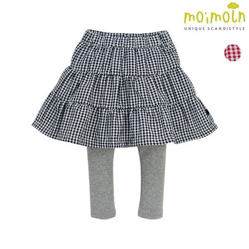 모이몰른 모이몰른 클립체크 치마레깅스 MPS1FAKP12 가을