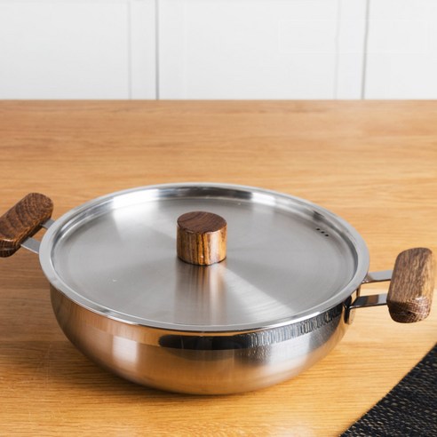 키친아트 멘토 인덕션 스텐냄비 전골, 24cm, 혼합 색상