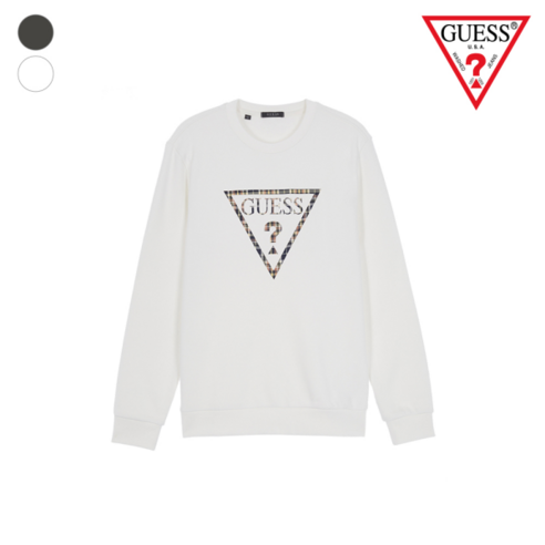 게스 게스 남성 GUESS MEN FLEECE CREW (원단부착) KM4K04C1