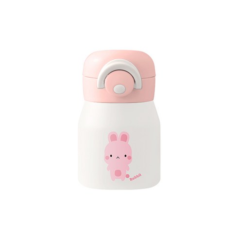 COUP 애니멀 레버 원터치 텀블러, 핑크, 200ml, 1개