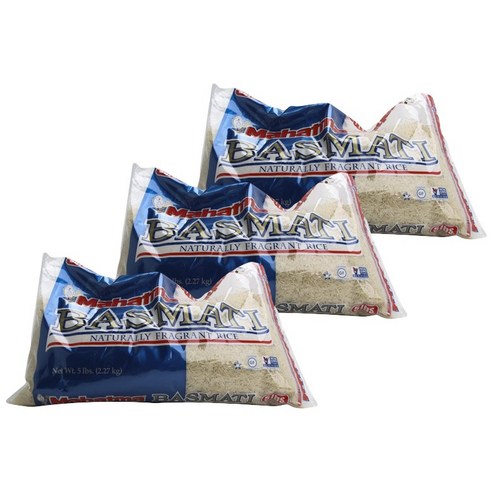 마하트마 바스마티 내추럴리 프레그런트 라이스, 3개, 2.27kg