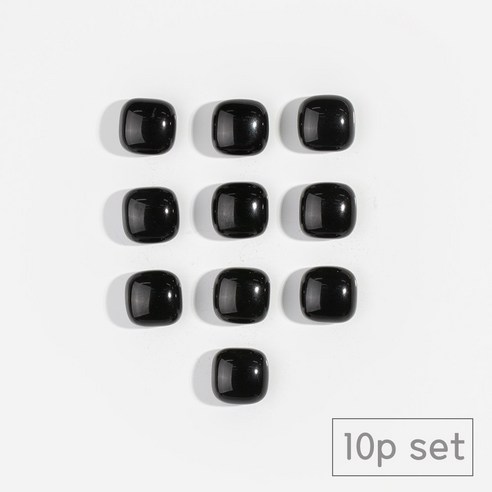 84x84 블랙스퀘어 냉장고 현관문 자석 마그네틱, 블랙스퀘어10p